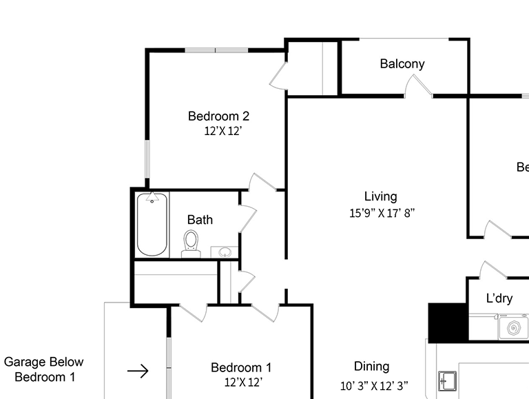 The Amsterdam 3 bedroom with Garage floorplan